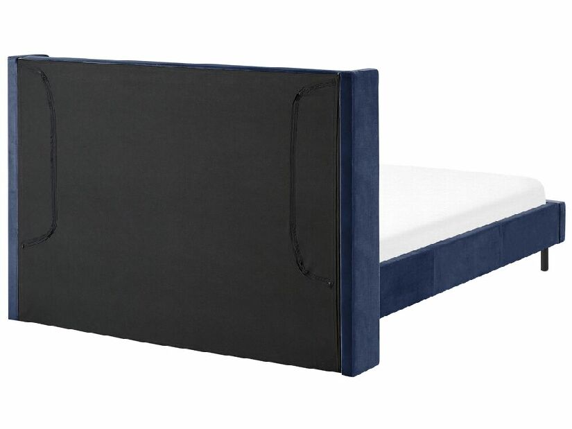 Manželská postel 140 cm Vue (modrá) (s roštem)