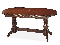 Rozkládací konferenční stolek 120-160 cm Damon (kaštan + kaštan)