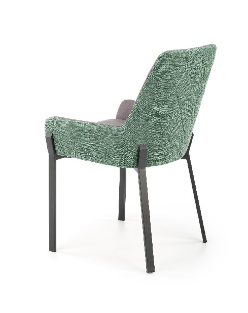 Jídelní židle Kanna (zelená + černá)