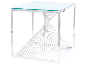 Konferenční stolek Freddie (sklo + chromová)