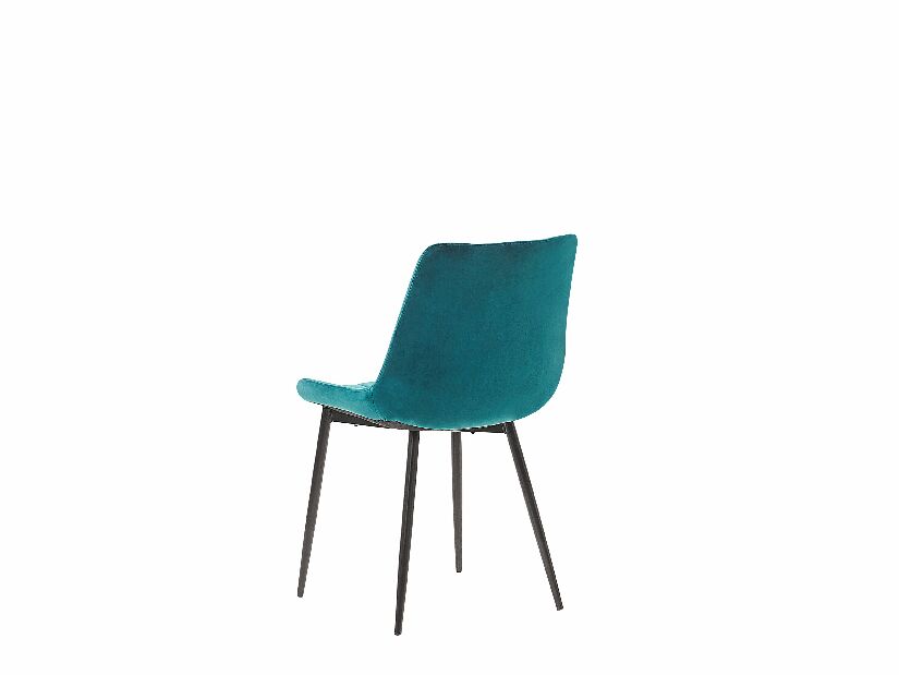 Set 2 ks. jídelních židlí MOROSE (polyester) (modrá)