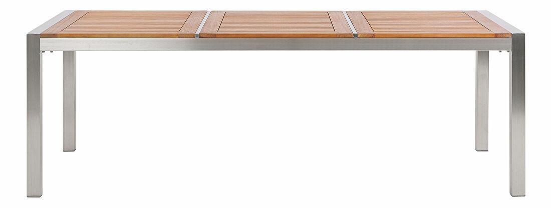 Zahradní stůl 220 cm GROSSO (eukalyptus) (světlé dřevo) (pro 8 osob)
