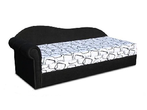 Jednolůžková postel (válenda) 70 cm Lane II (Černá 39 + Dodo 1026) (L)