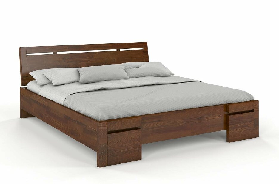 Manželská postel 180 cm Naturlig Bokeskogen High (borovice)