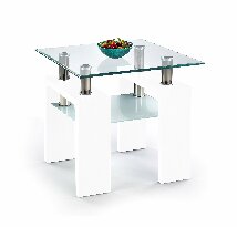 Konferenční stolek Diamond H Kwadrat (bílá)