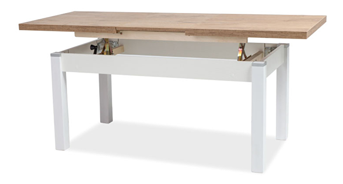 Konferenční stolek Kendall (dub lancelotový + bílá)