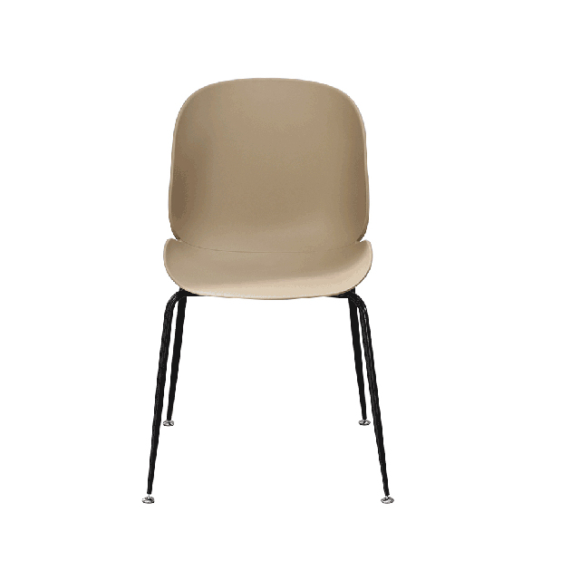 Jídelní židle Ikaite (béžová + černá)