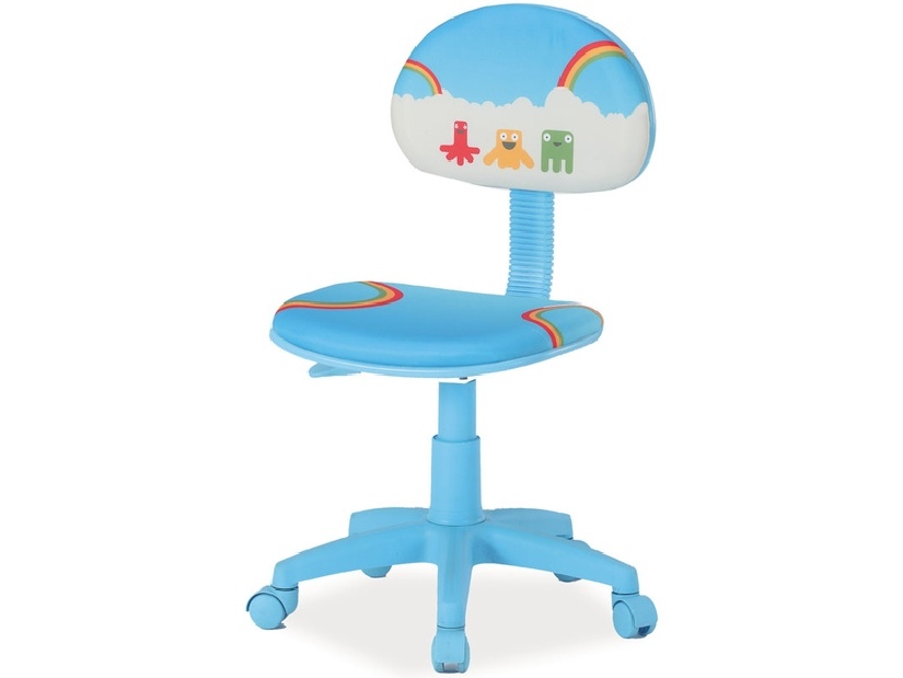 Dětská židle Hop (modrá + vzor)