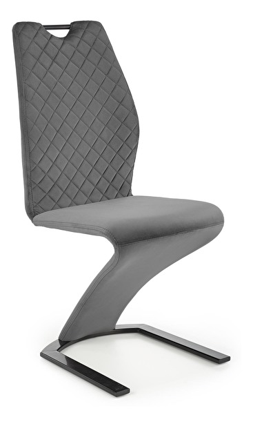 Jídelní židle Kerga (šedá + černá)