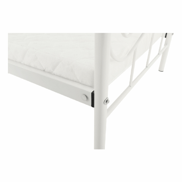 Jednolůžková postel 90 cm Danina (bílá) (s roštem)