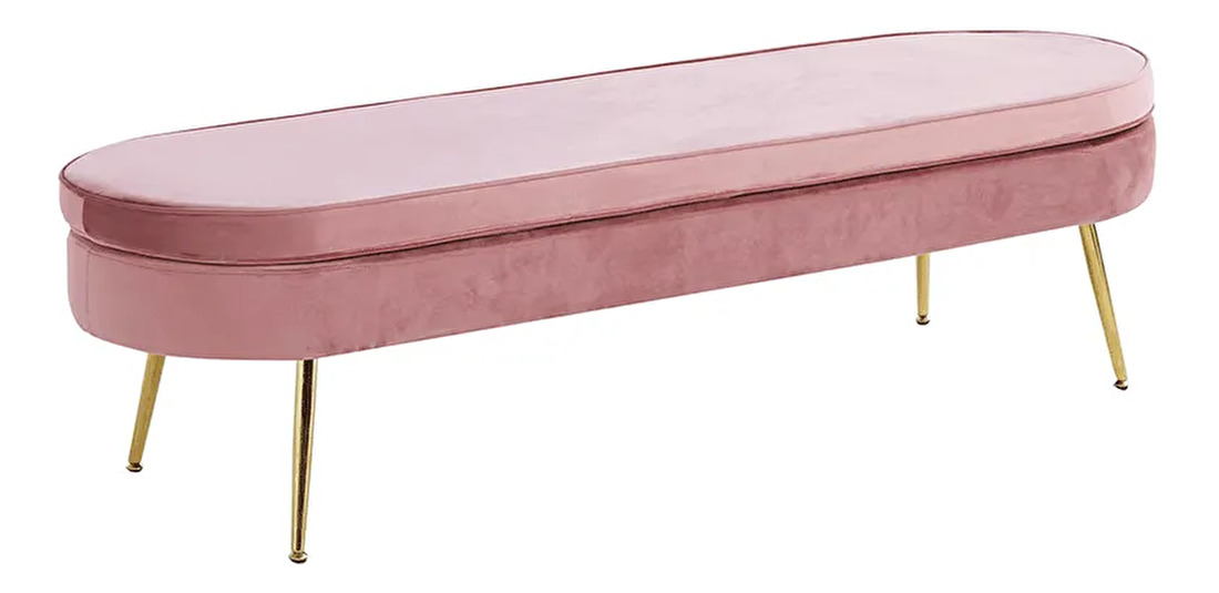 Designová lavice Noblie (růžová)