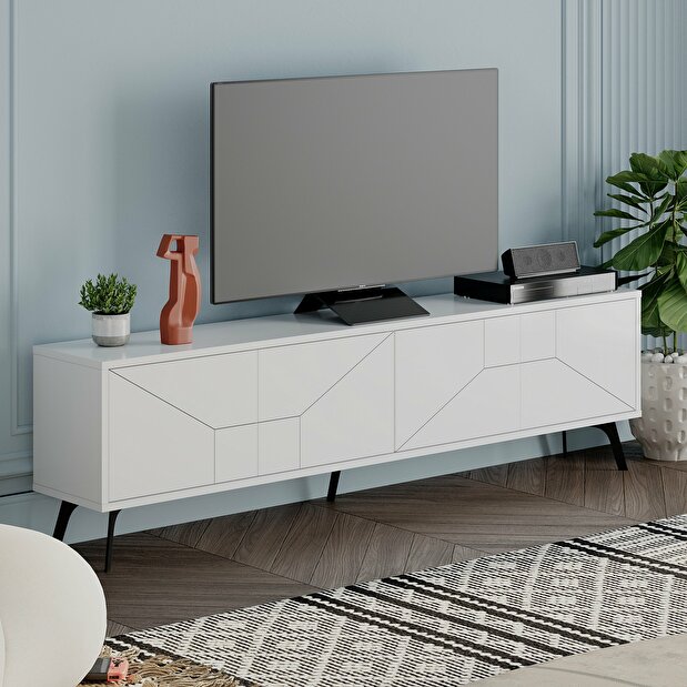 TV stolek/skříňka Duben (Bílá)