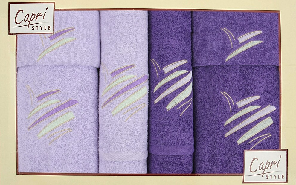 Souprava ručníků Eliza 19 (levandulová + švestková)