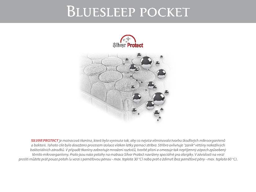 Taštičková matrace Materasso Bluesleep Pocket 200x120 (T3)