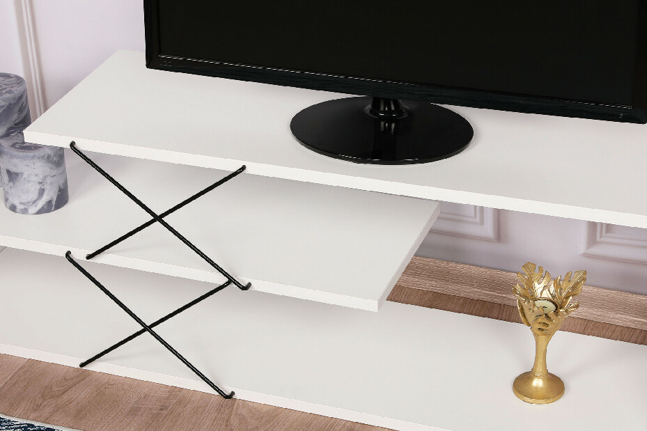 TV stolek / skříňka Ziky (bílá)