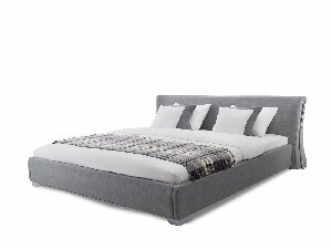 Manželská postel 160 cm PARNAS (s roštem) (šedá)