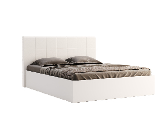 Manželská postel 160 cm Babylon B3 (bílá) (s roštem a úl. prostorem)