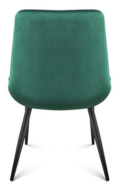 Jídelní židle Pamper 3 (tmavě zelená)