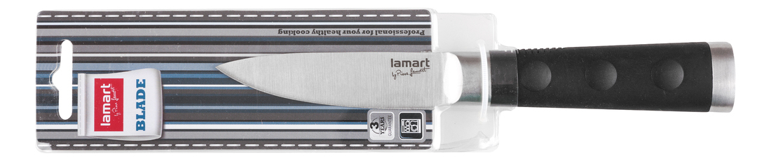 Kuchyňský nůž Lamart Soft 7,5cm (černá/nerez)
