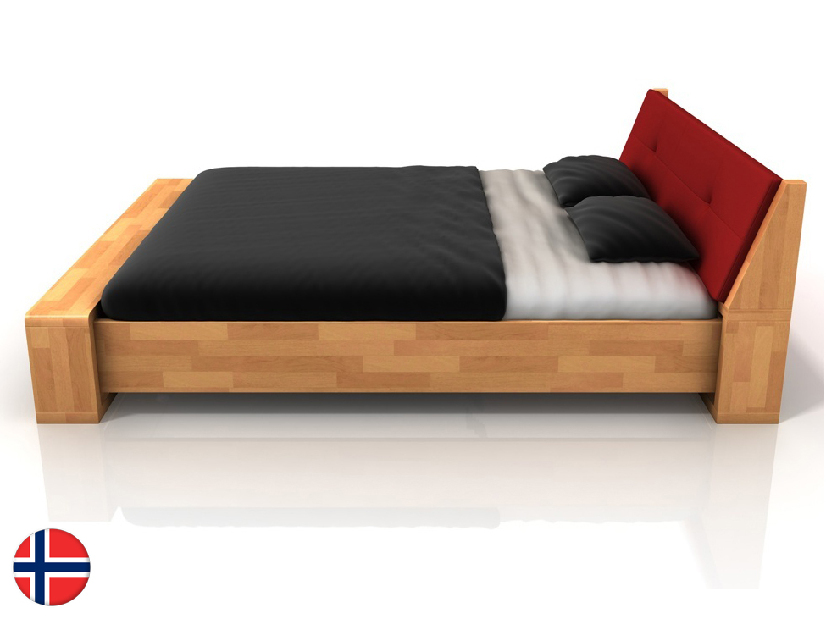 Manželská postel 180 cm Naturlig Ervik (buk) (s roštem)