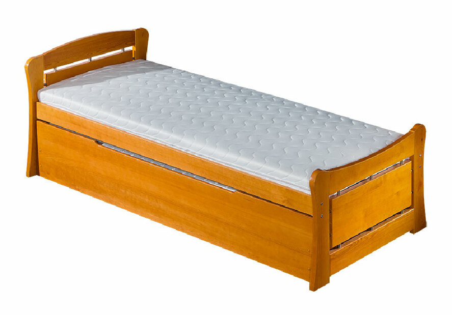 Jednolůžková postel 90 cm Pauli 1 (s roštem a úl. prostorem)