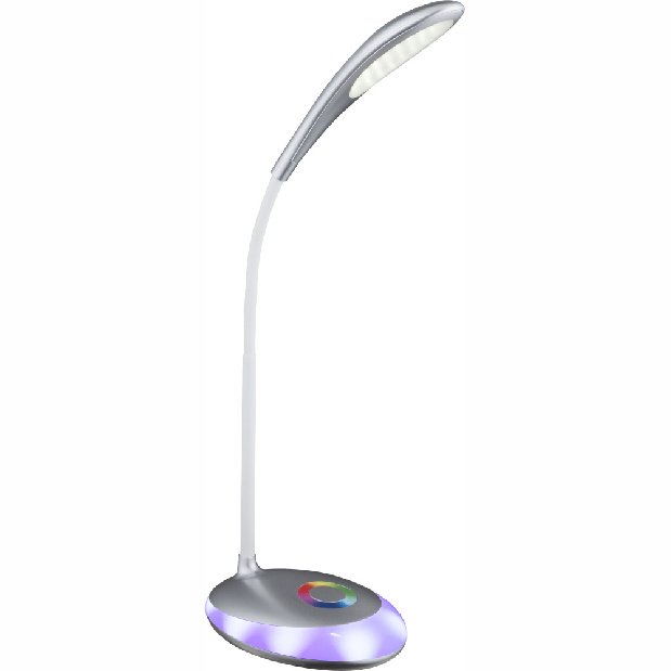 Stolní svítidlo LED Minea 58265 (moderní/designové) (stříbrná metalíza + satinovaná) (Stmívatelné)
