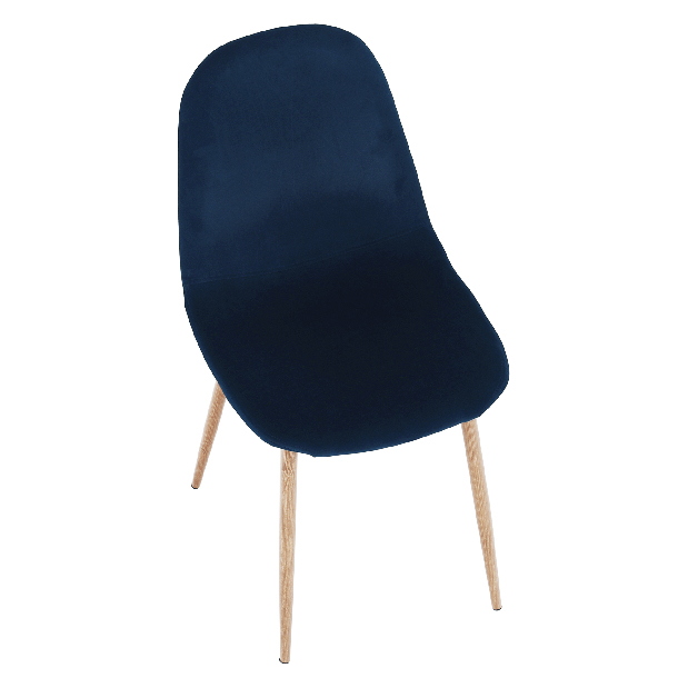 Jídelní židle Angelique (modrá + buk)