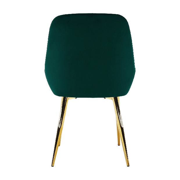 Jídelní židle Soddy (smaragdová + zlatá)