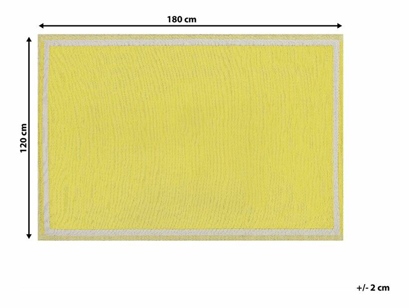 Koberec 120x180 cm EWATTA (žlutá)