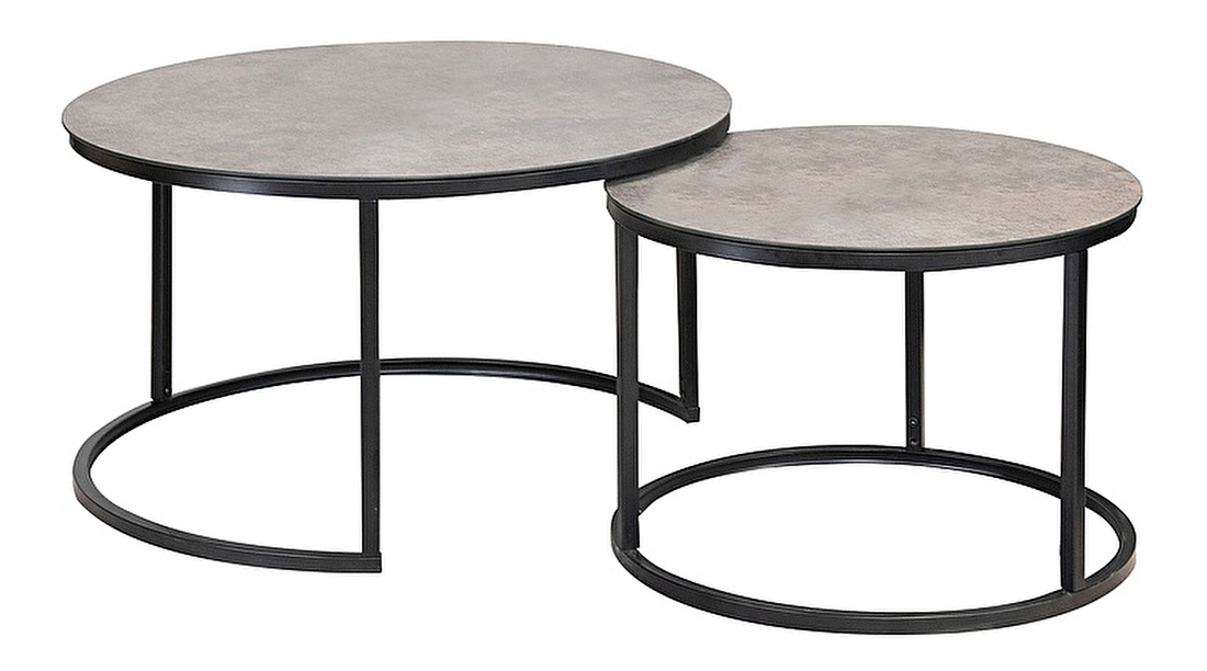 Konferenční stolek Ammie (šedá + černá)