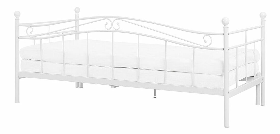 Jednolůžková postel 200 x 80 cm Toki (bílá) (s roštem)
