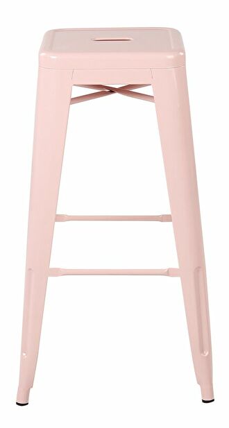 Set 2 ks barových židlí 76 cm Chloe (růžová)