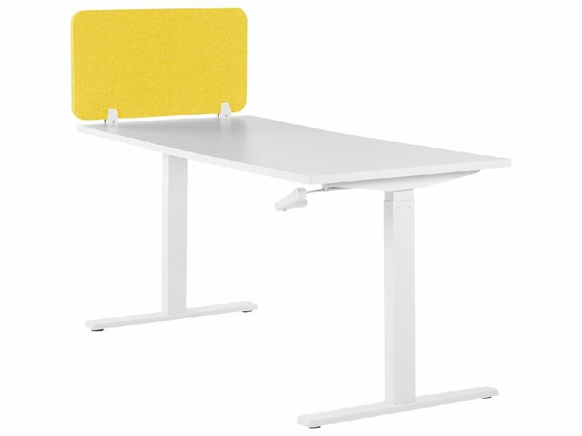 Přepážka na pracovní stůl 72 x 40 cm Walda (žlutá)