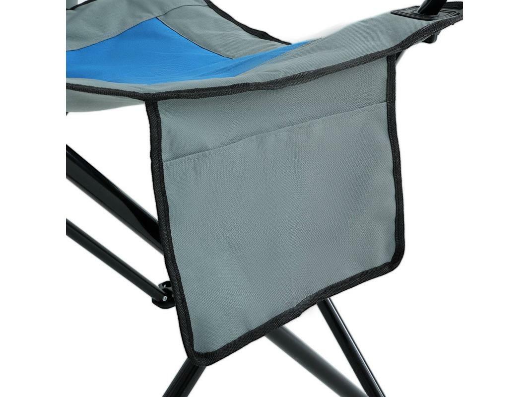 Kempová židle Futo (šedá + modrá)