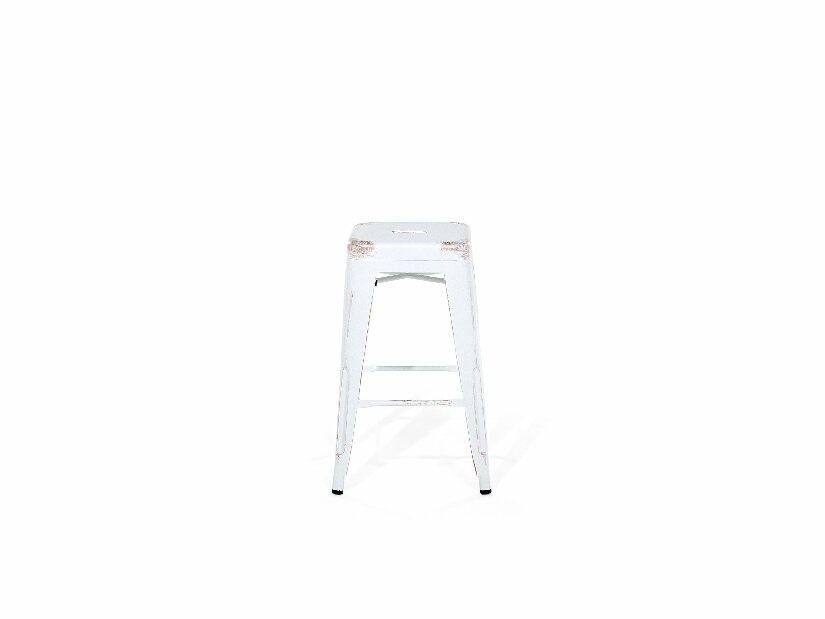 Set 2ks. barových židlí 60cm Cabriot (bílozlatá)