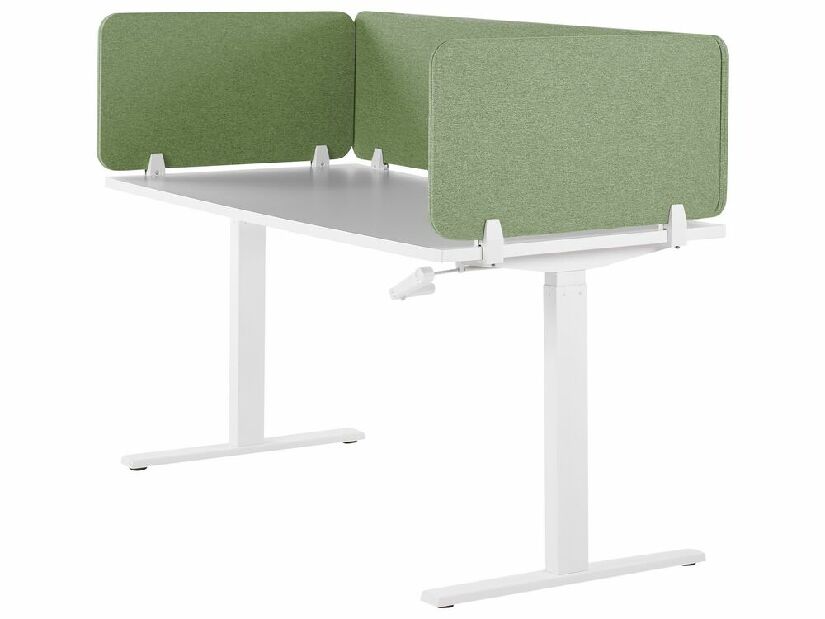 Přepážka na pracovní stůl 80 x 40 cm Walda (zelená)
