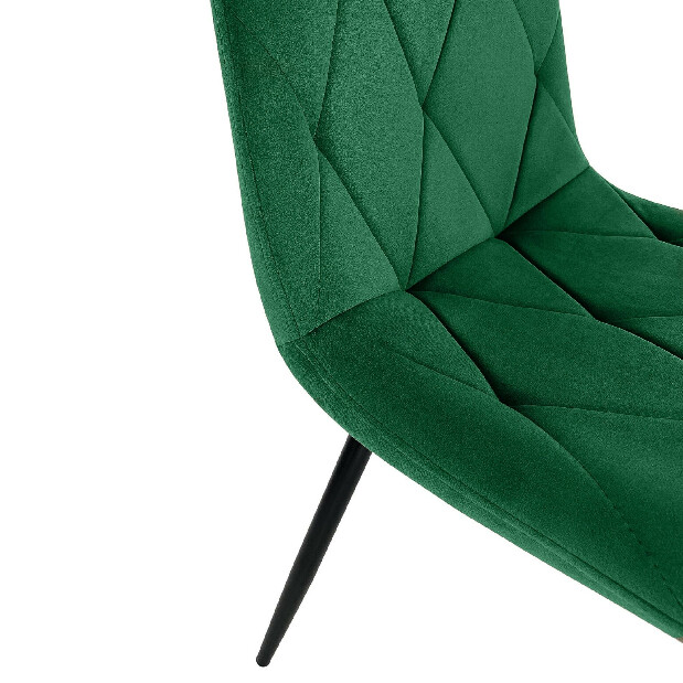 Jídelní židle Saskia (tmavě zelená) *výprodej