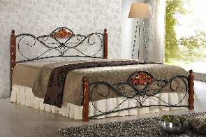 Manželská postel 160 cm Valentina (s roštem)