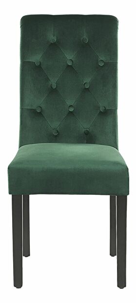 Set 2 ks. jídelních židlí VALLA II (tmavě zelená)