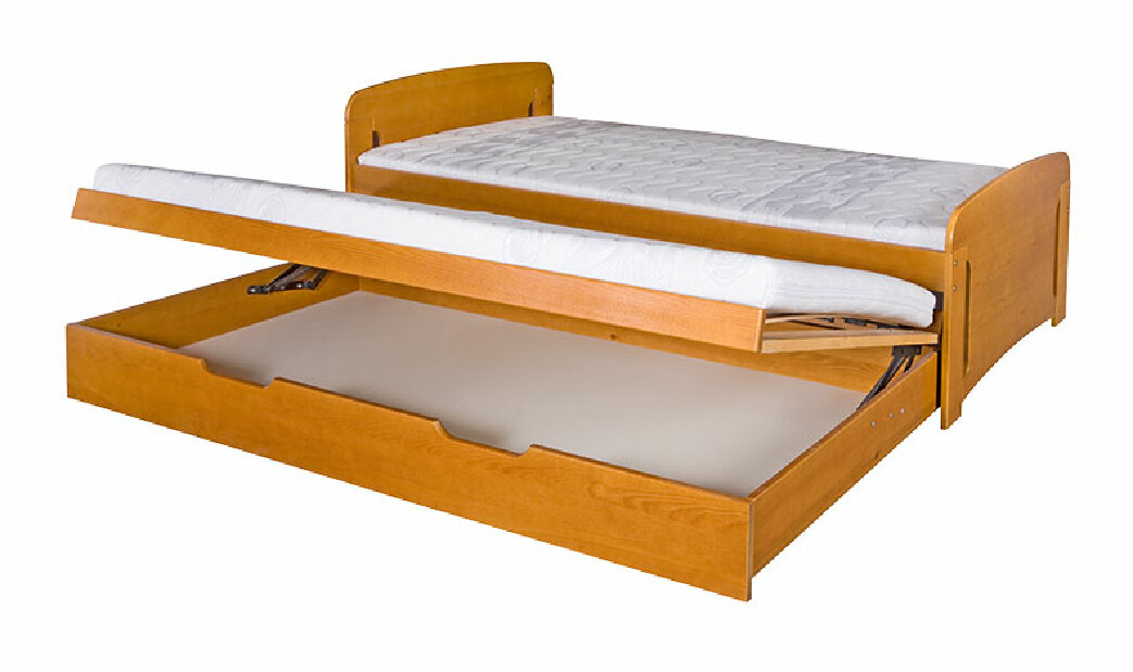 Rozkládací postel 90 cm Valder (s rošty a úl. prostorem)