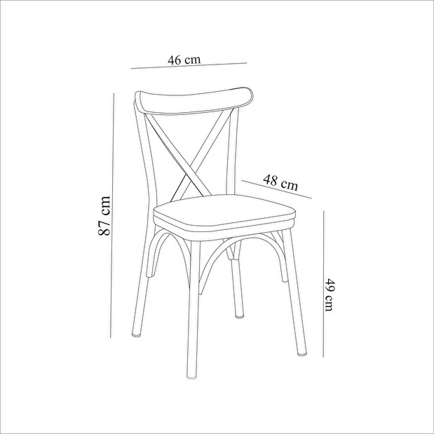 Židle Olivie (Černá)