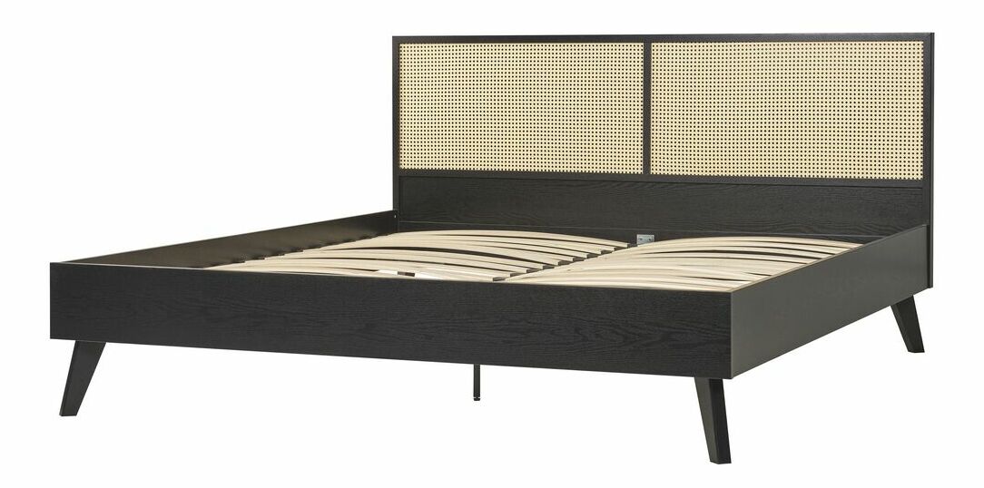 Manželská postel 180 cm Monza (černá)
