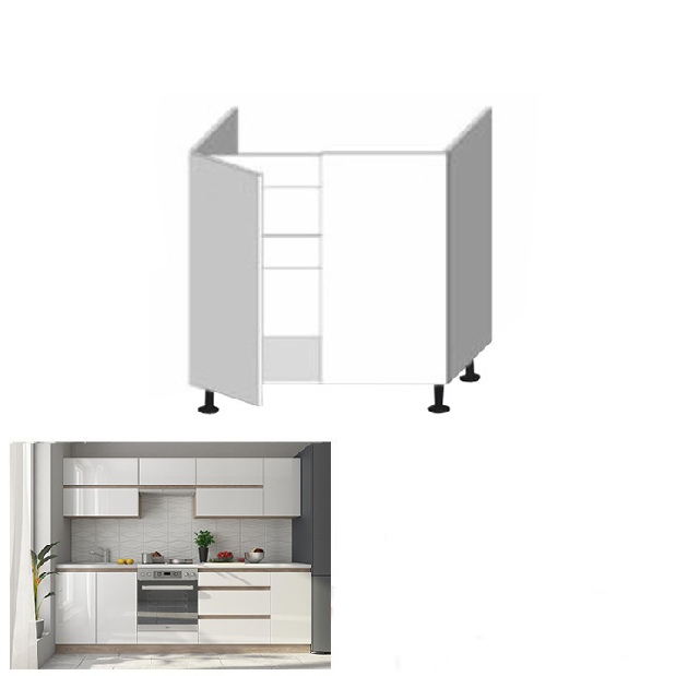 Dolní kuchyňská skříňka D80 ZL Lilouse (bílá + dub sonoma) *výprodej