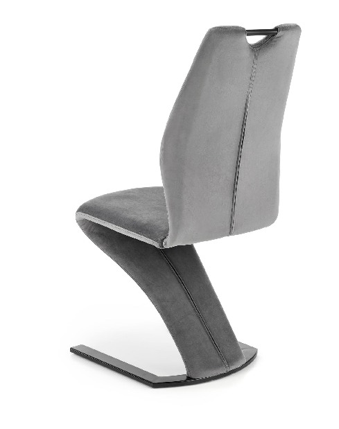 Jídelní židle Kerga (šedá + černá)