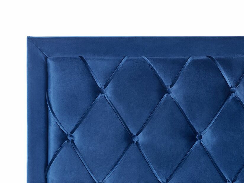 Manželská postel 160 cm Levi (modrá)