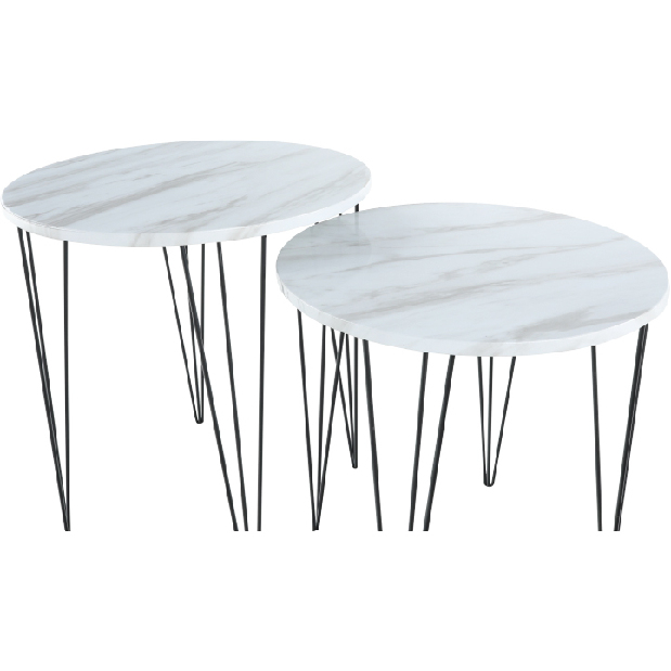 Konferenční stolek Paros (bílá) (2 ks.) *výprodej