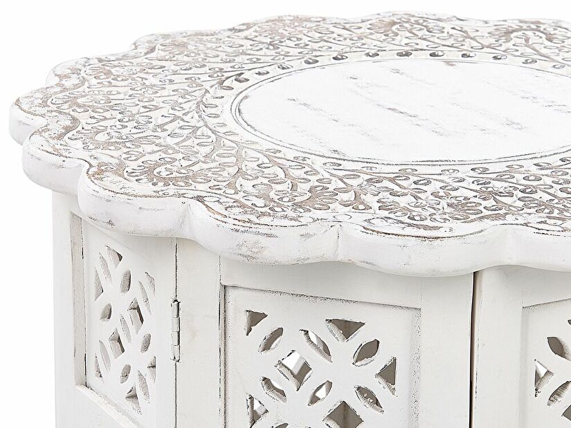 Příruční stolek Bard (bílá)