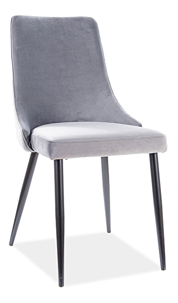 Jídelní židle Polly (šedá + černá)