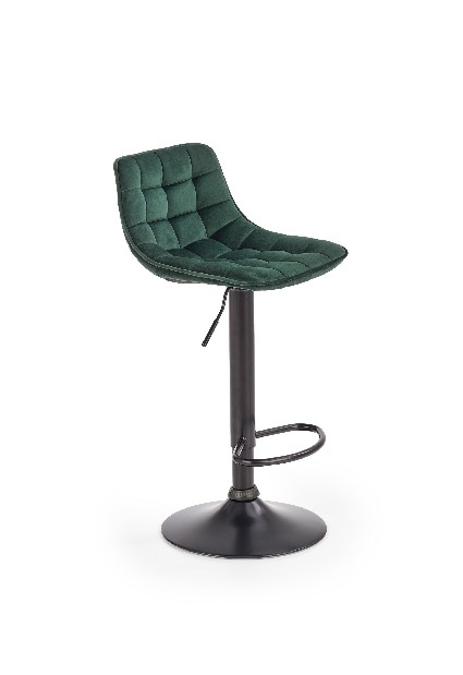 Barová židle Dannie (tmavě zelená) *výprodej