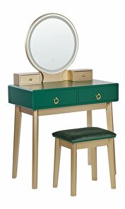 Toaletní stolek Fedro (zelená)